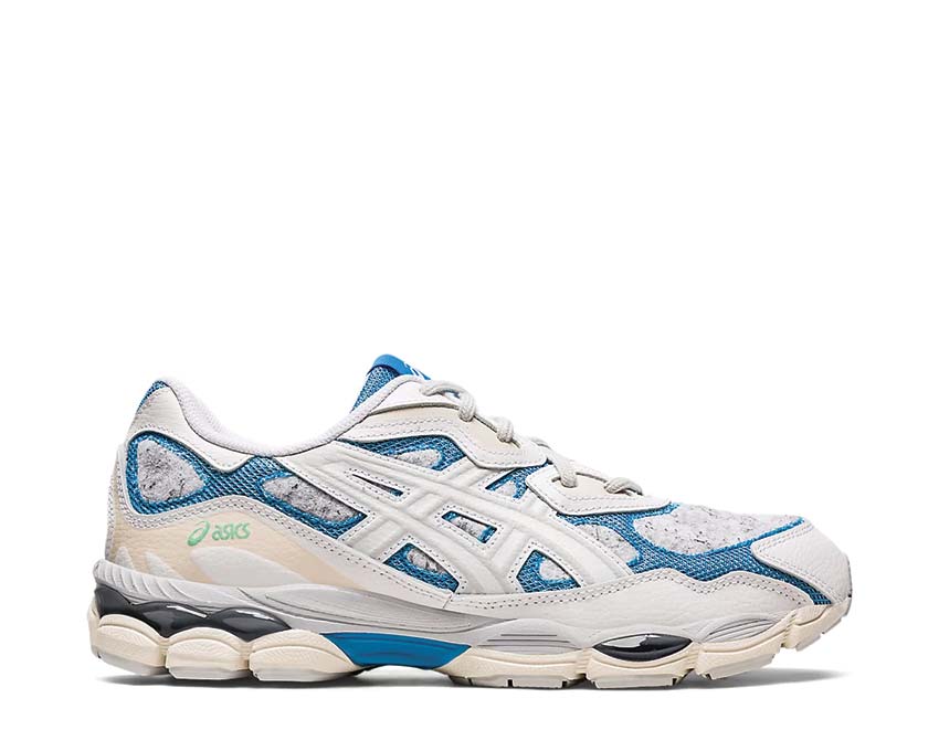 Asics Gel NYC White/Dolphin Blue — sneaker running vintage homme style urbain