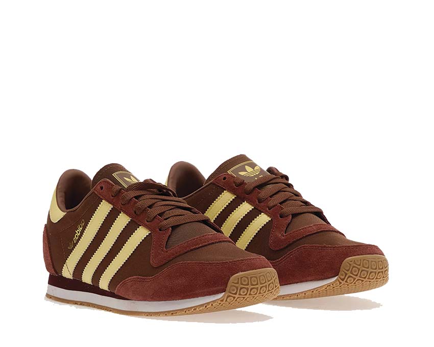 Adidas Galaxy OG W vista lateral — parte superior mesh y overlays sintéticos