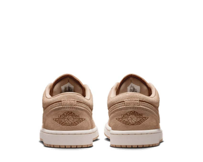 Air Jordan 1 Low W Legend Medium Brown arrière — talon Jumpman retro basketball