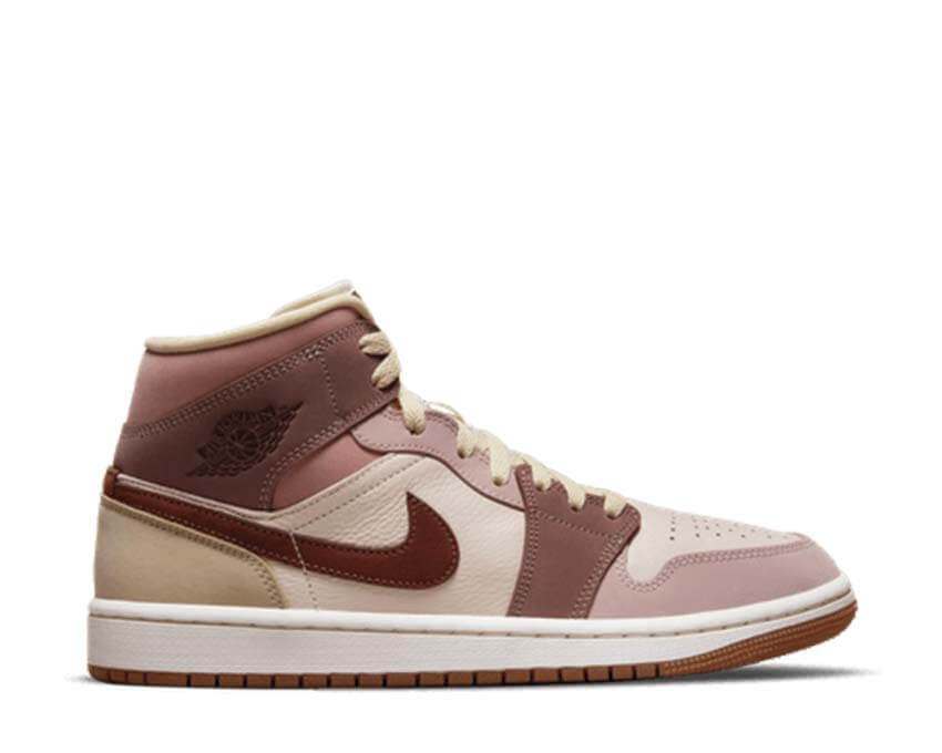 Air Jordan 1 Mid SE W Barely Orange — baskets femme basketball culture streetwear pastel