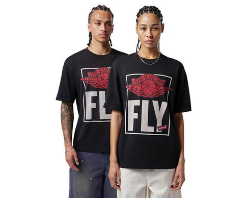 Jordan x Levi's Tee Black — t-shirt collab esclusiva Jordan Levi's colore nero