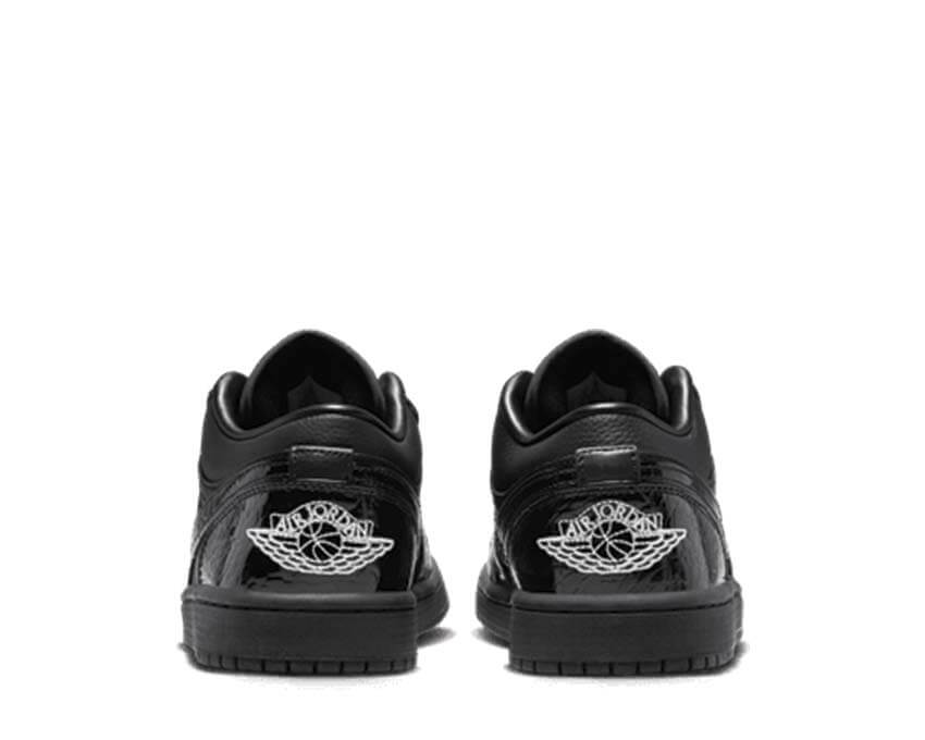 Air Jordan 1 Low SE W Noir arrière — talon Jumpman retro basketball femme