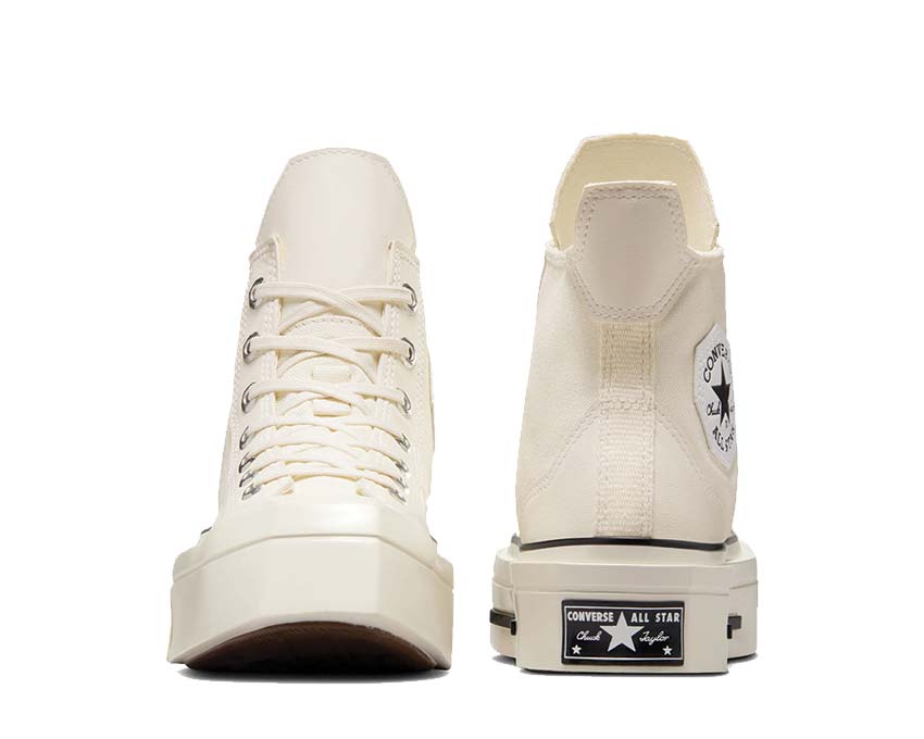 Converse Chuck 70 De Luxe Squared Hi Khaki Off White semelle — plateforme