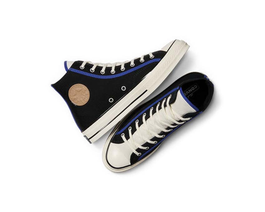 Converse Chuck 70 Hi Black Egret semelle — semelle vulcanisée caoutchouc