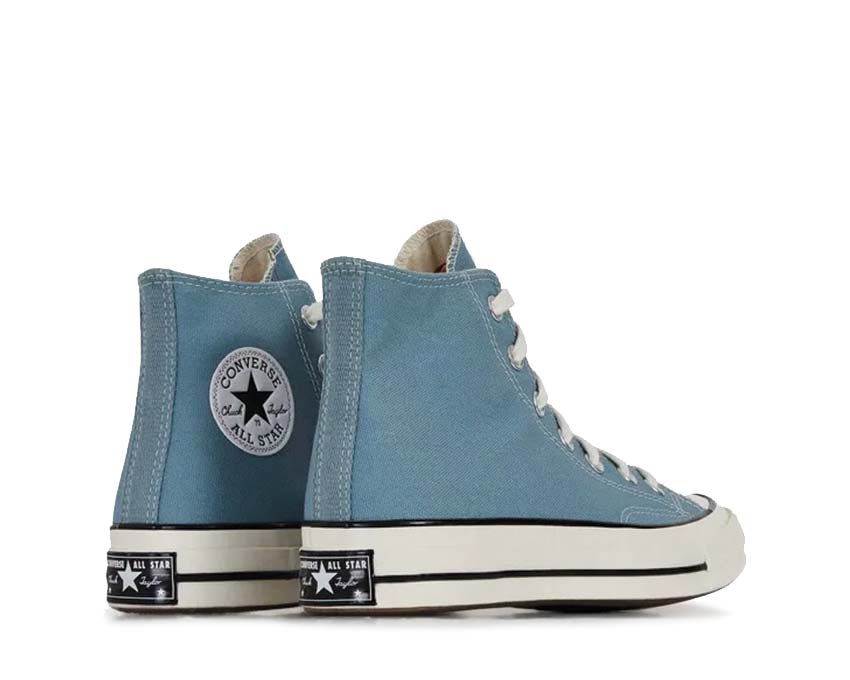 Converse Chuck 70 Hi Cocoon Blue Egret suela — suela vulcanizada blanca