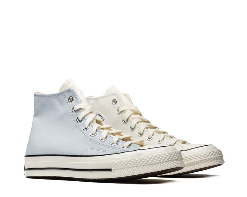 Converse Chuck 70 Hi Ghosted/Vintage White vue latérale — bicolore doux et épuré