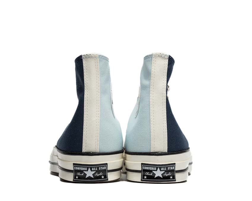 Converse Chuck 70 Hi Navy/Aqua Mist semelle — semelle caoutchouc vulcanisé marine