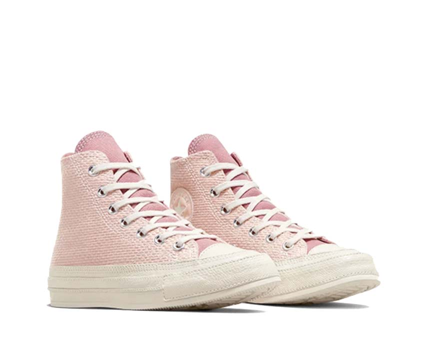 Converse Chuck 70 Hi Pink Sage Night Seitenansicht — zweifarbiges rosa Salbei Segeltuch