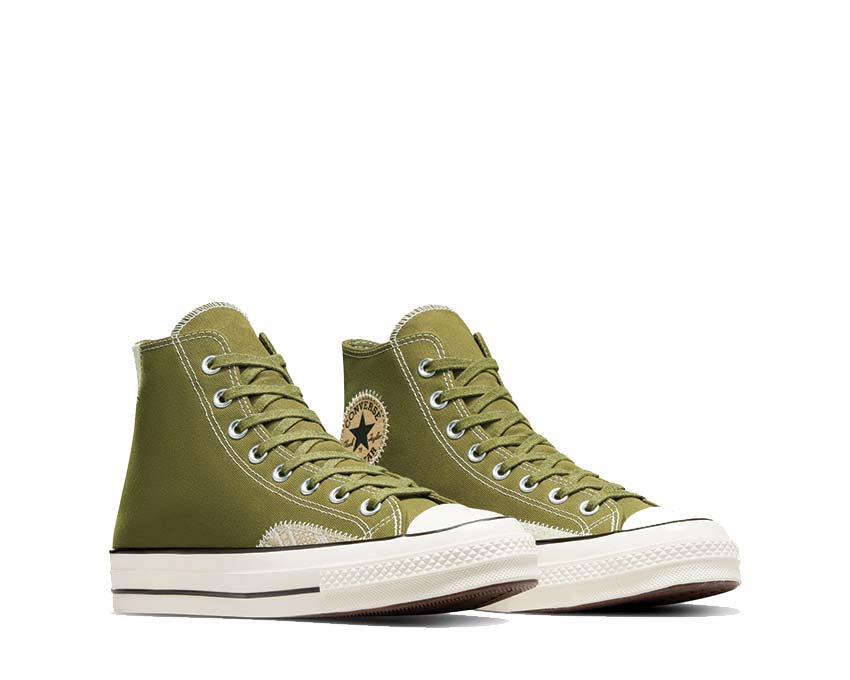 Converse Chuck 70 Hi Trolled Vitality vue latérale — toile canvas bicolore vive