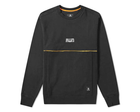 Converse x Vince Staples Crew Sweat Black — sweatshirt unisexe coton noir collaboration rap
