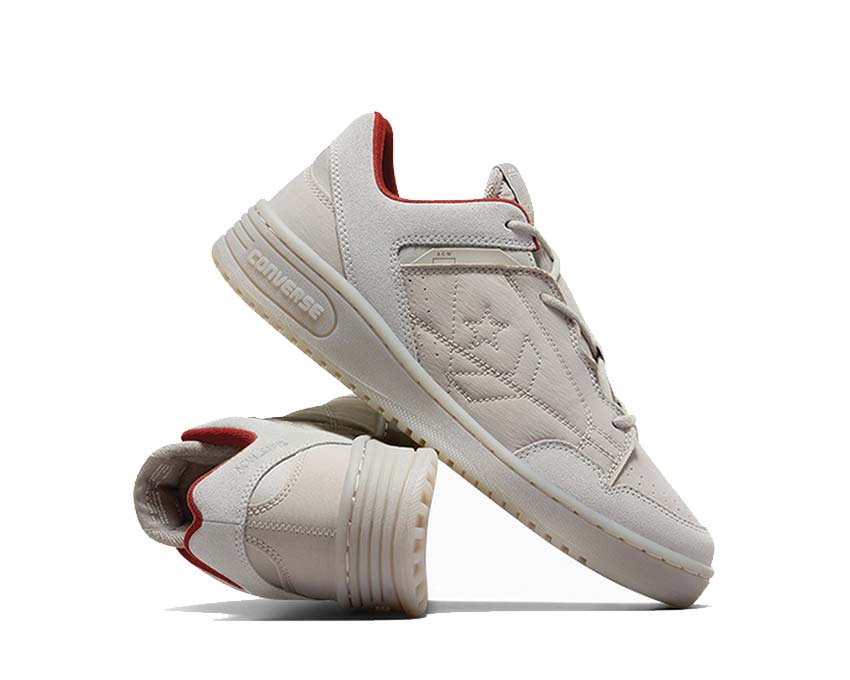 Converse Weapon OX Flint Gray/Bossa Sohle — klassische Tennis-Profilsohle
