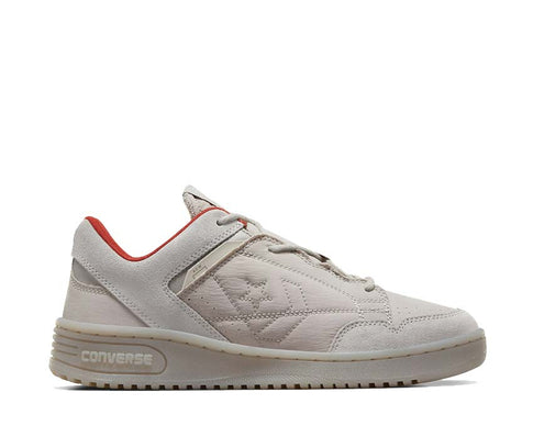 Converse Weapon OX Flint Gray/Bossa — Herren-Sneaker Leder Retro Basketball