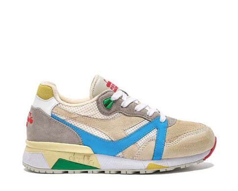 Diadora N9000 Podio Italia Multi — zapatilla hombre cuero multicolor vintage