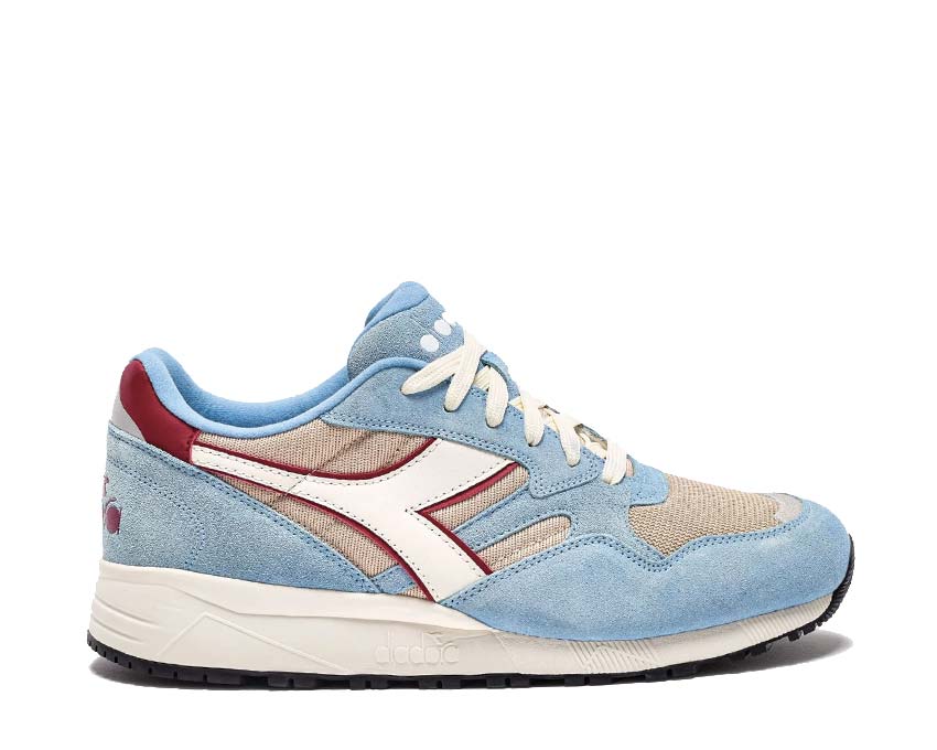 Diadora N902 Oyster Gray Dusk Blue — sneaker homme cuir suède vintage