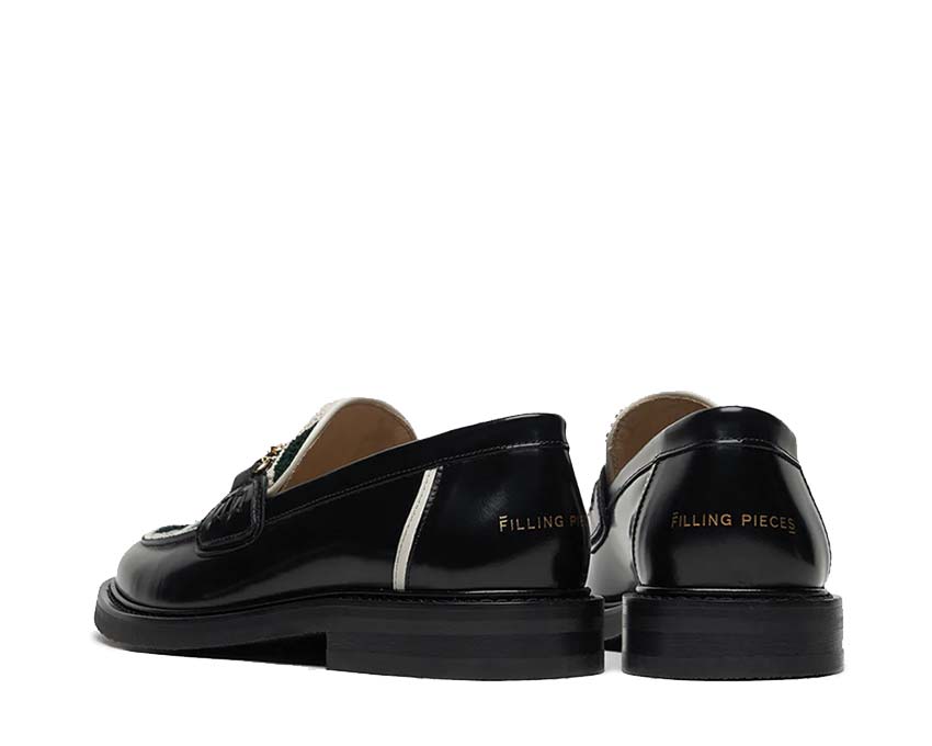 Filling Pieces Loafer Gowtu Black semelle — semelle cuir artisanale