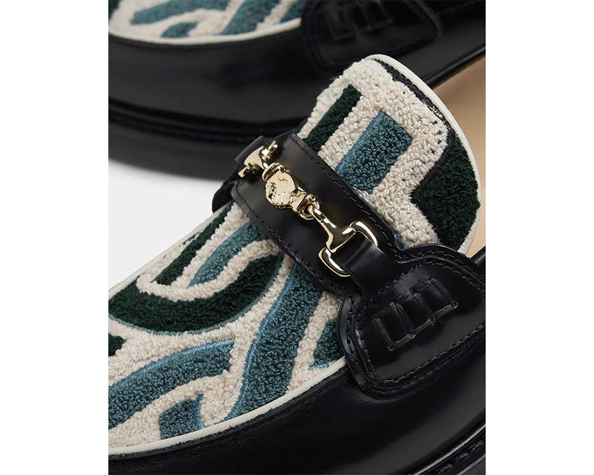 Filling Pieces Loafer Gowtu Black détail — finitions cuir luxe hollandaise