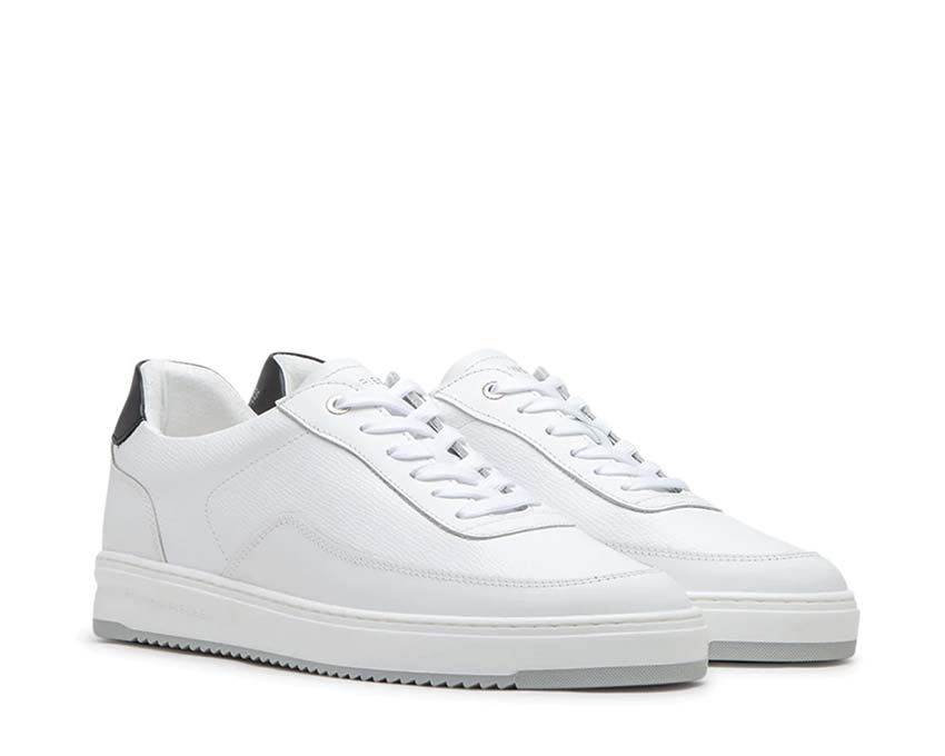 Filling Pieces Mondo Crumbs White vue latérale — cuir blanc texturé Crumbs