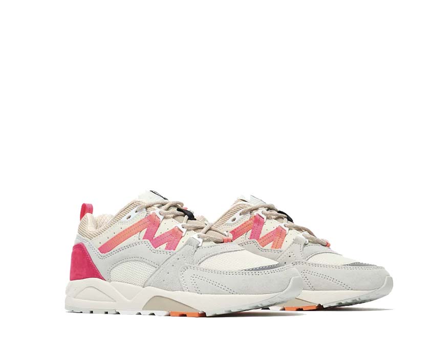Karhu Fusion 2.0 Foggy Dew/Hot Pink vista laterale — mesh traspirante