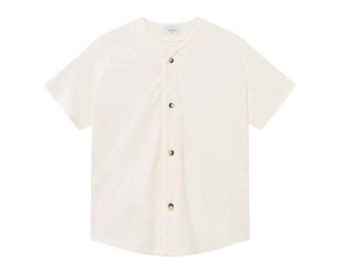 Les Deux Barry Baseball Jersey Shirt Light Ivory — chemise homme baseball jersey