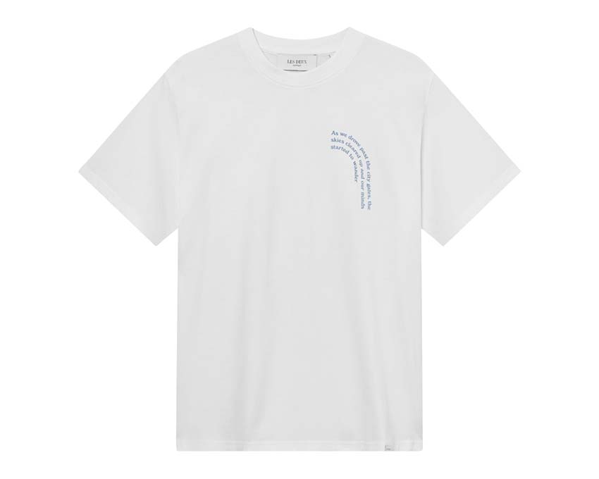 Les Deux Coastal T-Shirt White — Unisex-T-Shirt Baumwolle Küstenmotiv