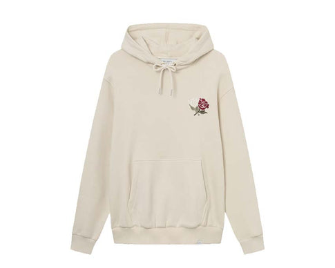 Les Deux Felipe Hoodie Ivory — Unisex-Hoodie Baumwolle Logo gestickt