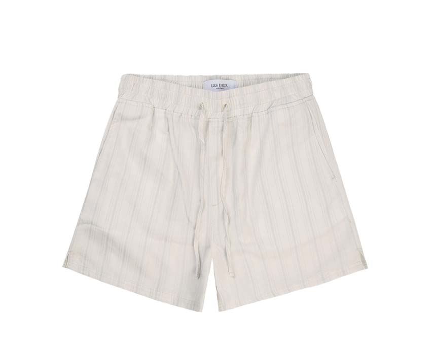 Les Deux Porter Embroidery Shorts Ivory — short unisex algodón bordado