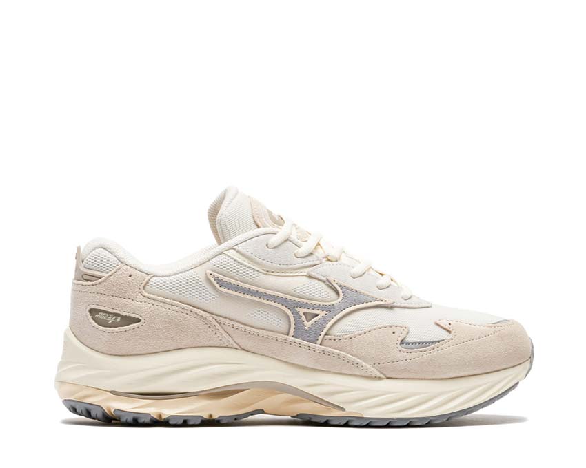 Mizuno Wave Rider Beta White Sand/Ultimate Gray — Herren-Sneaker Technologie Wave