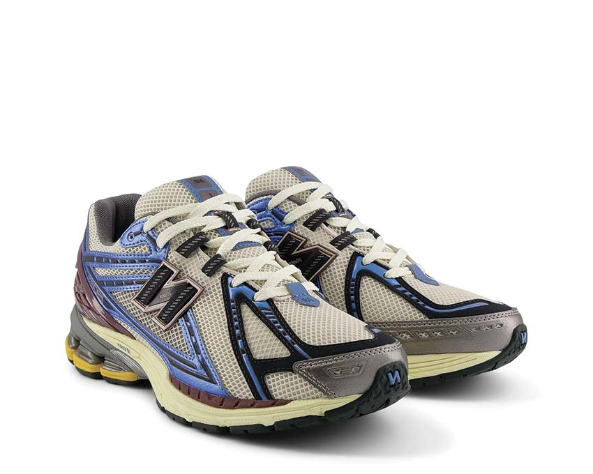 New Balance 1906R New Spruce vue latérale — tige mesh et suède superposés