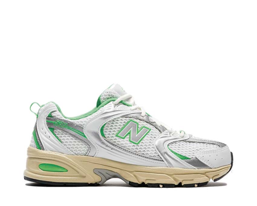New Balance 530 White Palm Leaf — sneaker homme mesh running vintage
