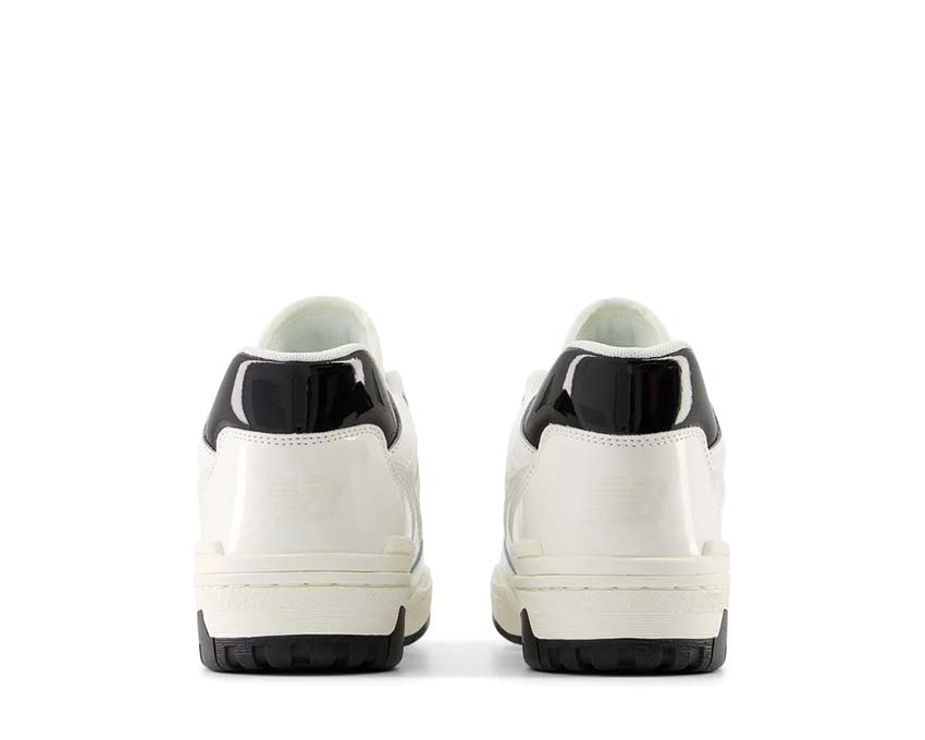 dettaglio — New Balance 550 Patent pelle verniciata sea salt nero lucido