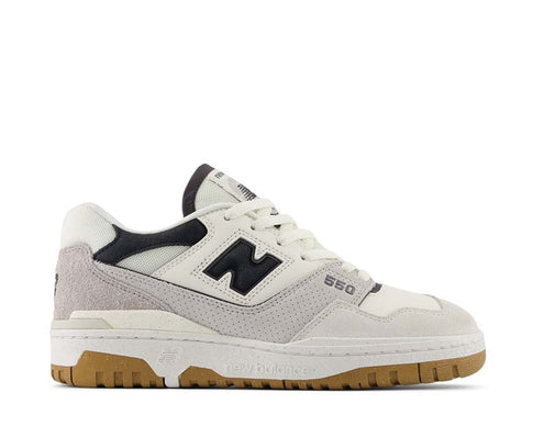 New Balance 550 W Sea Salt Gum — Damen Sneaker Basketball Vintage Gummisohle