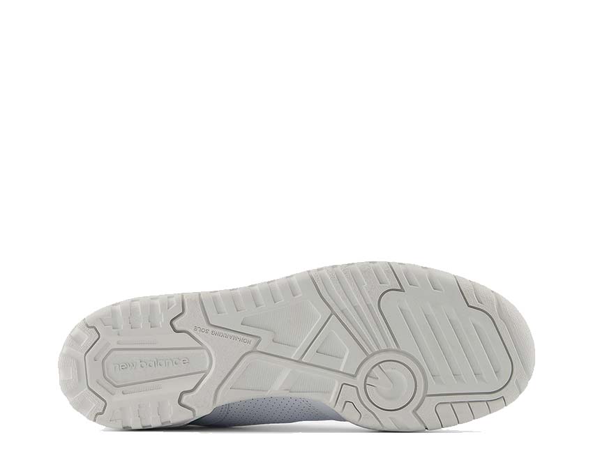 New Balance 550 W White Salt Marsh detalle — cuero Salt Marsh Limelight