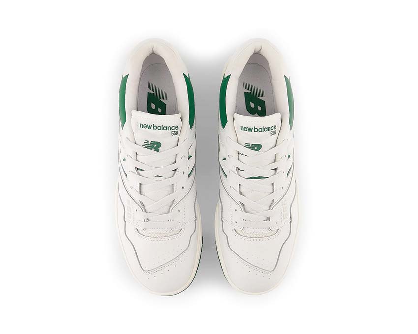 New Balance 550 White Green Sohle — Vintage Cupsole