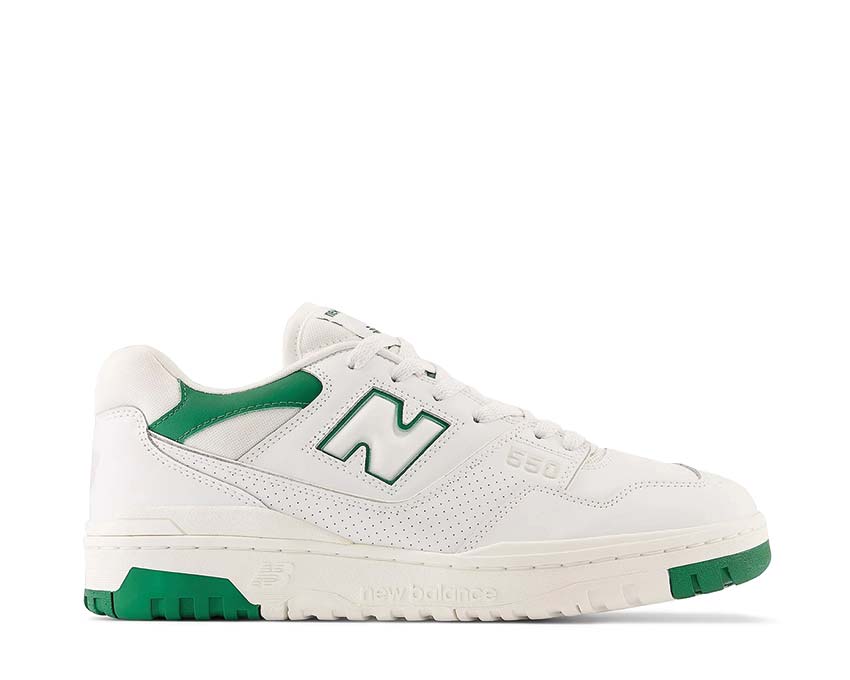 New Balance 550 White Green — Herren Basketball Vintage Cupsole Sneaker