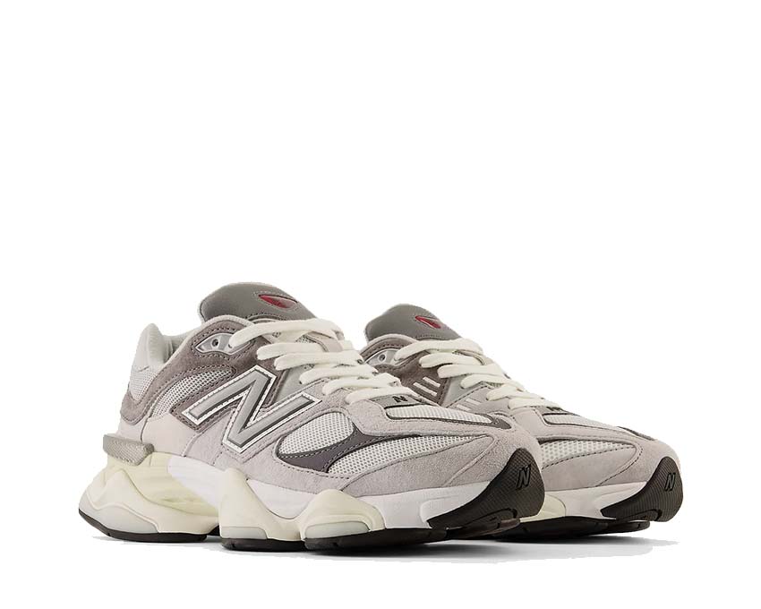 Seitenansicht — New Balance 9060 grau cloud castlerock Mesh Schaft