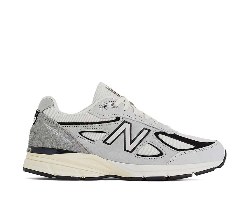 New Balance 990v4 Made in USA Grey Black — sneaker unisexe mesh et suède