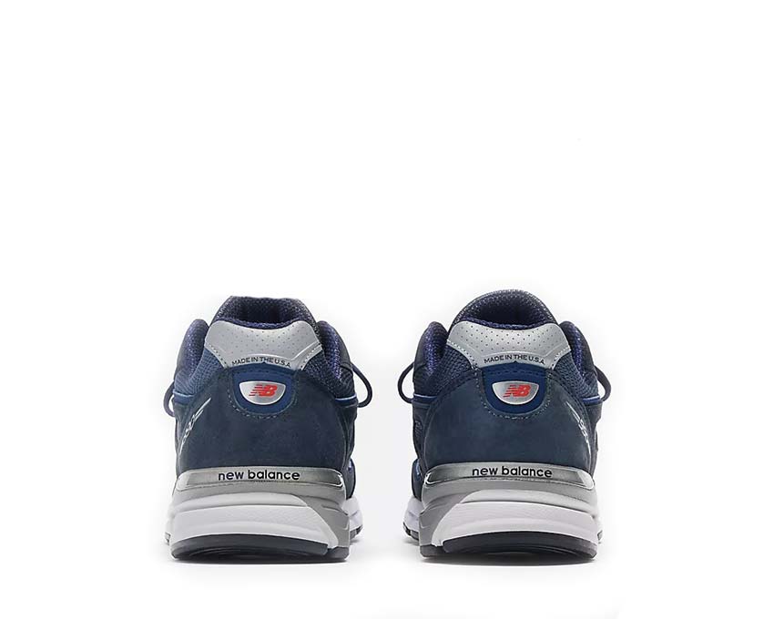 New Balance 990v4 Made in USA Navy semelle — technologie ENCAP silver