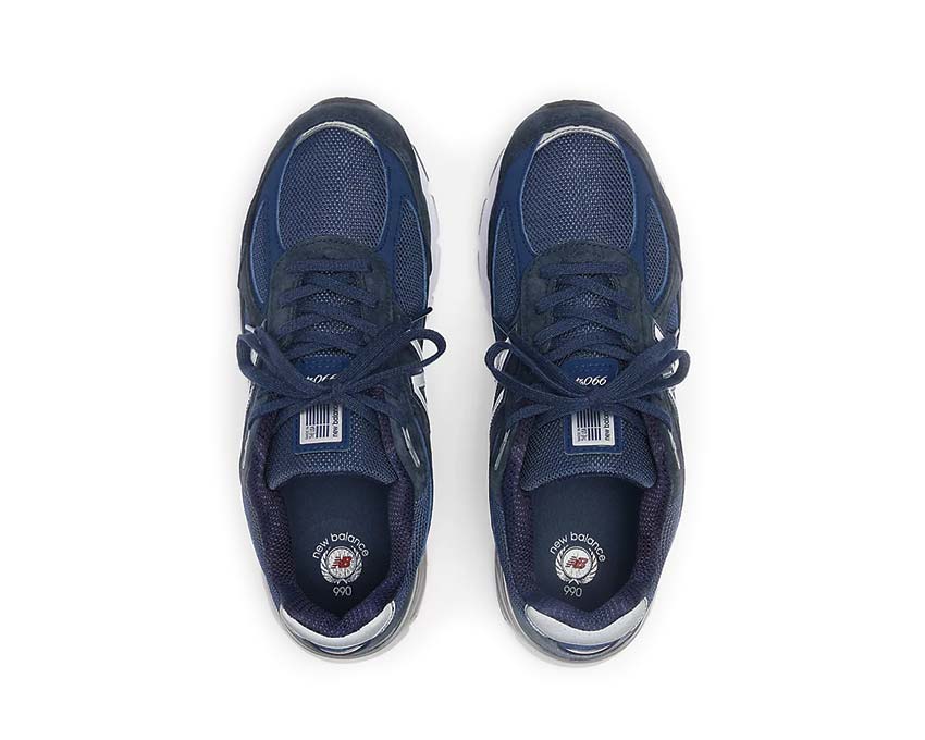 New Balance 990v4 Made in USA Navy détail — construction Made in USA