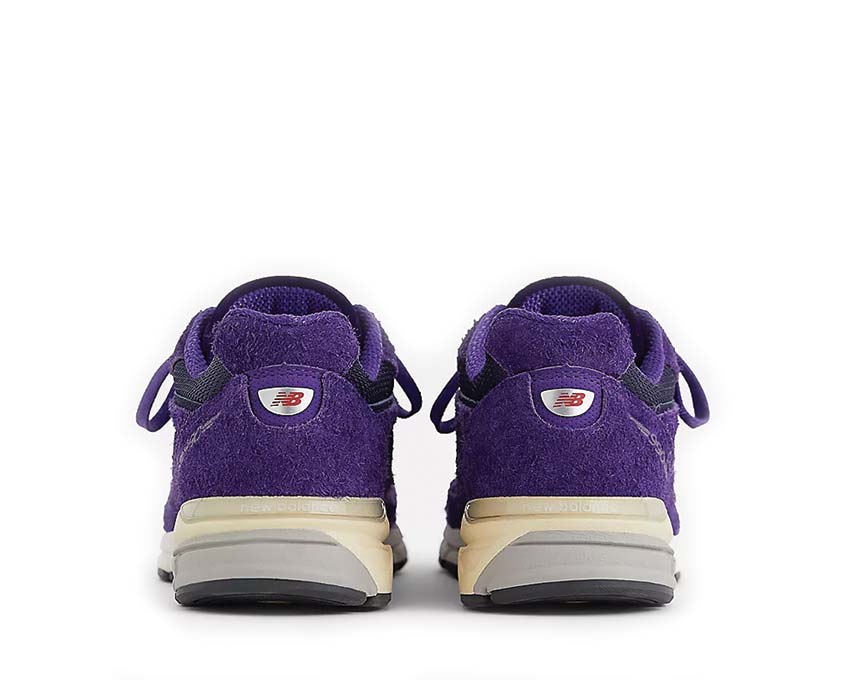 New Balance 990v4 Made in USA Plum semelle — technologie ENCAP silver