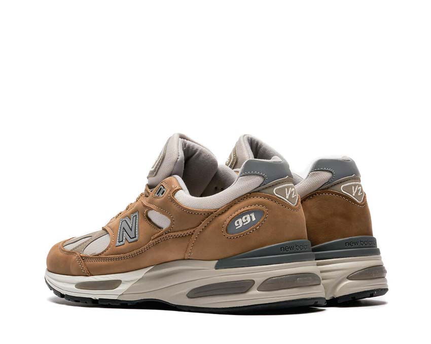 New Balance 991 V2 Made in UK Coco Mocca semelle — amorti ENCAP