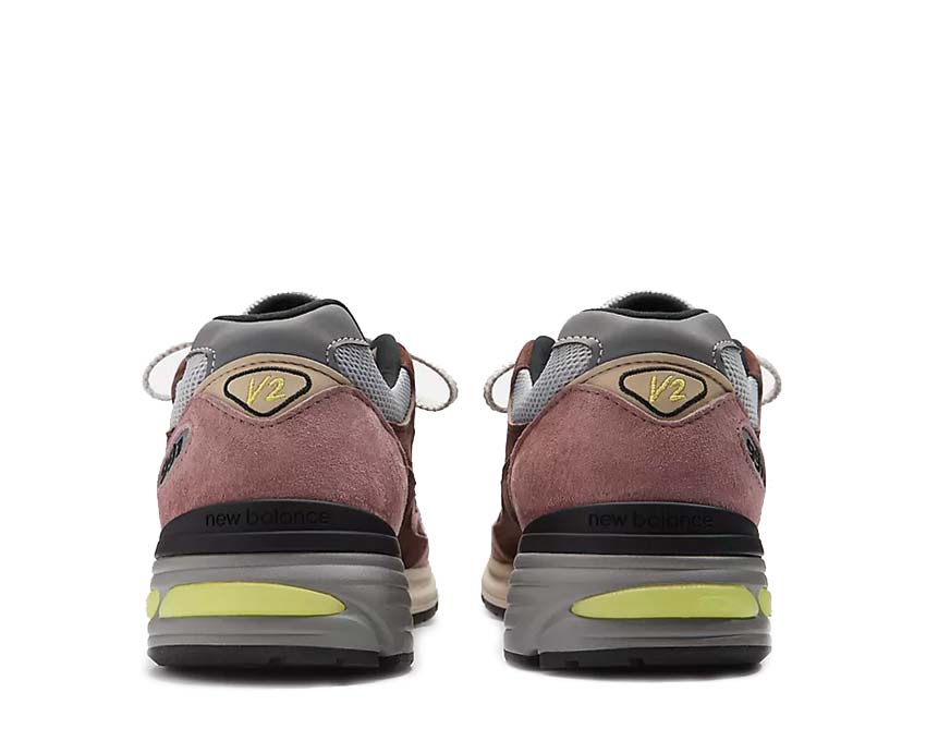 New Balance 991v2 UK Rosewood semelle — amorti ENCAP Made in UK