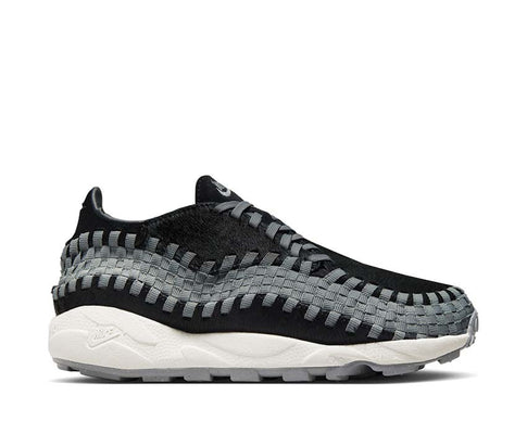 Nike Air Footscape Woven W Black Smoke Grey — Damen Sneaker handgewebter Oberstoff
