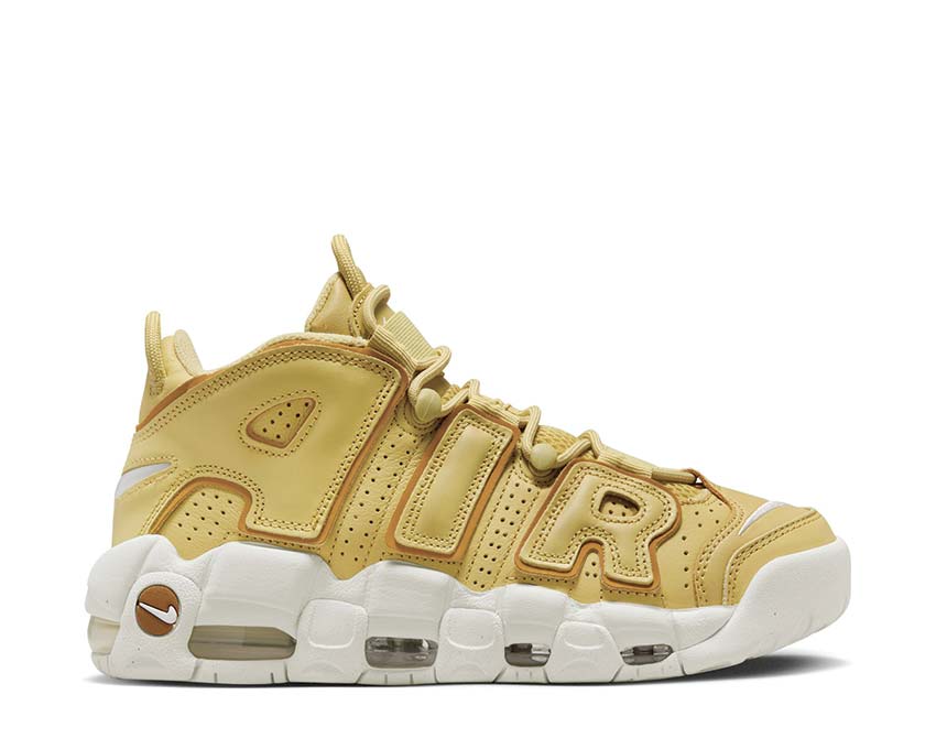 Nike Air More Uptempo W Buff Gold Bronzine — Damen Sneaker Oversize