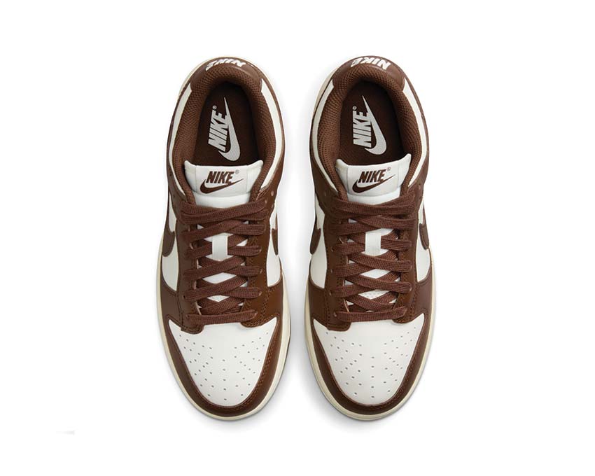 Nike Dunk Low W Cacao Detail — zweifarbiges Leder Sail Cacao Wow