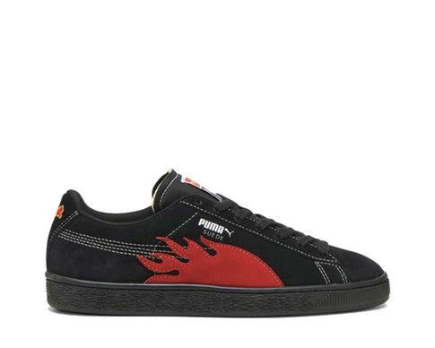 Puma X Butter Goods Suede Classic Black Red — men's sneaker suede skate