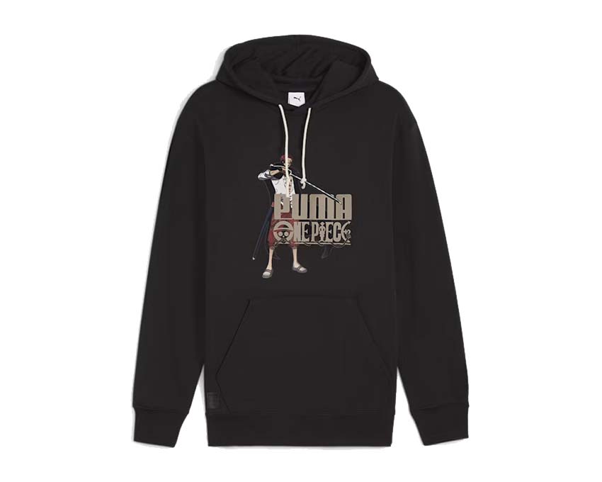 Puma x One Piece Hoodie Black — sweat à capuche noir collaboration One Piece manga