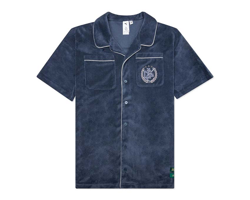 Puma X Rhuigi Shirt Inky Blue — chemise homme collaboration luxe streetwear