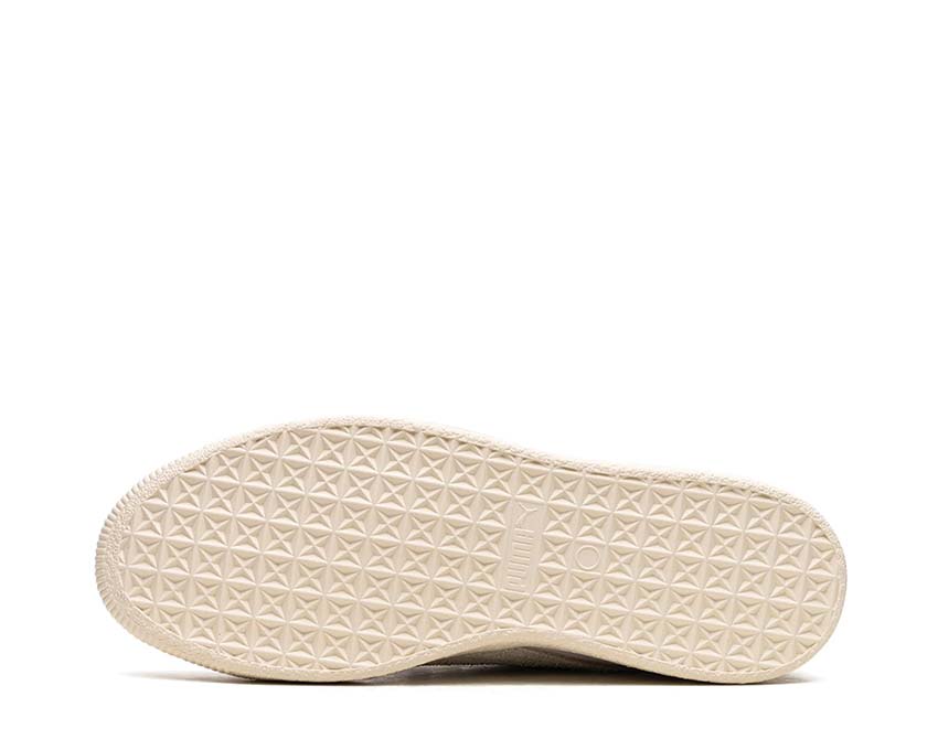 Puma X Rhuigi Clyde Q3 Pristine Sedate Gray detalle — bordado Rhuigi