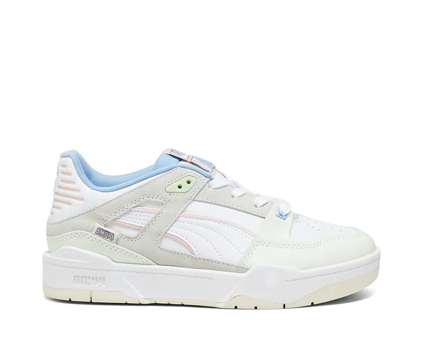 Puma Slipstream Uninvisible White Pristine — Damen-Sneaker cleanes Leder
