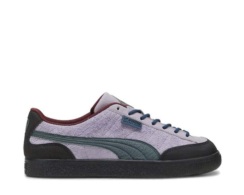Puma Clyde Lavender Shock Ocean Tropic — men's vintage leather sneaker PAM collab